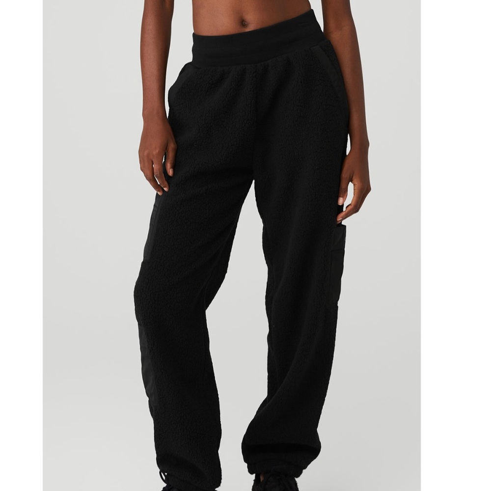 Alo Micro Sherpa High-Waist Solstice Sweatpant
